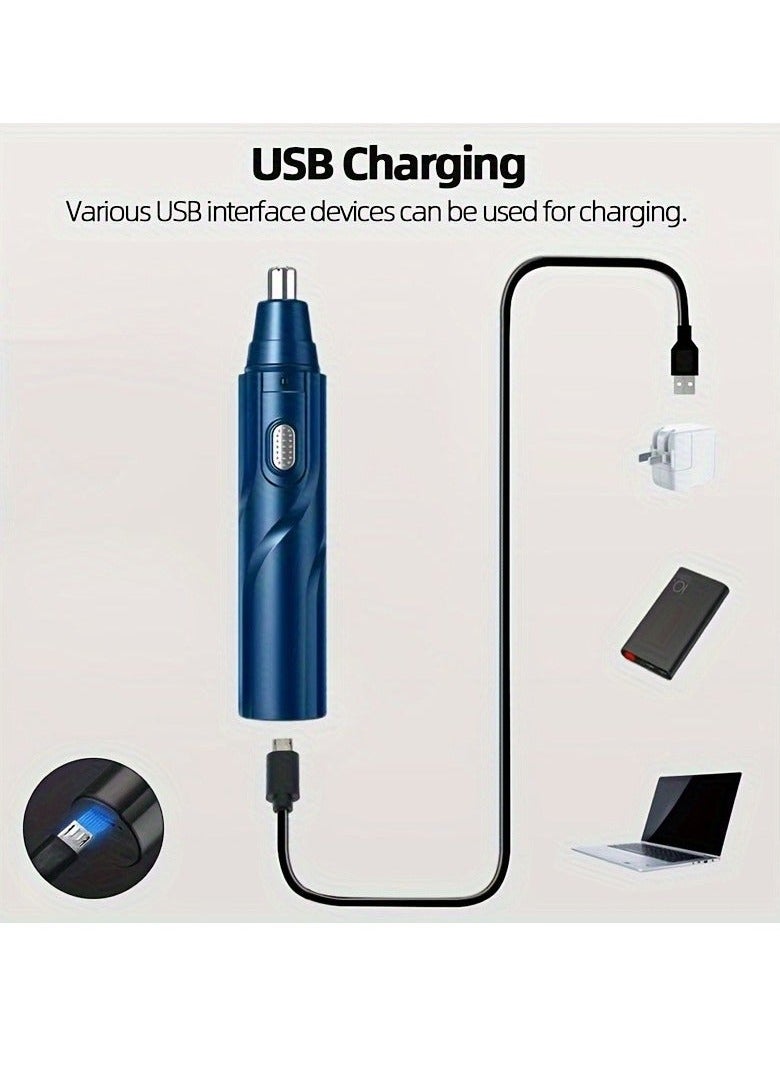 Ear and Nose Hair Trimmer for Men - USB Electric Nose Hair Trimmer for Women, Eyebrow Facial Hair Removal Rechargeable Nose Clipper - Image 4